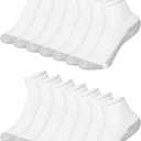 Hanes Boys' Ankle Socks, 14 Pairs, Stretch-Cotton Socks for Boys, Moisture-Wicking, Cushioned, Larg