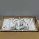 Christmas Table Decorations Joy Farmhouse Christmas Tree Elk Sign Wooden Winter Rustic Decor Vintage Holiday Block for Home Kitchen Xmas Party Mantel Tiered Tray Gift