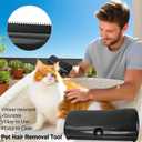 Deshedding Pet Brush, Grooming Brush for Dogs, Rabbits, Cats, Horses, Easy Long Hair Removal for Dogs, Pet Hair Remover Comb