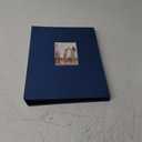 Photo Album 5x6 Picture Albums,Linen Cover Memory Book with Front Window,White Page Vertical Photo Book for Wedding,Family,Anniversare,Baby,Vacation