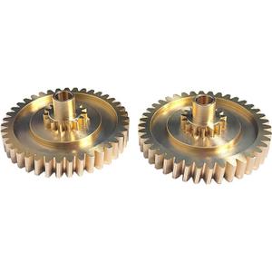 Convertible Top Transmission Gear, Pair of Brass Gears Fits for Porsche Boxster 1997-2012 98756118000, 987561179
