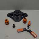 WOVUU Garden Sprinkler,Upgrade Lawn Sprinklers Automatic 360 Degree Rotating Irrigation Grass Water Sprayer System,Garden Hose Sprinkler for Yard/Built in 36 Units Angle Spray Nozzles(Orange)-1Pack