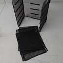 Supeasy 5 Trays Paper Organizer Letter Tray with Handle-Mesh Desk File Organizer, Paper Sorter Desk Organizer for Office, Home or School (Black)