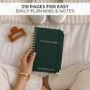 ZICOTO Aesthetic Daily Planner And Notebook With Hourly Schedule - Aesthetic Spiral To do List Notepad For Work/Home to Organize Tasks And Appointments - Stylish School/Office Supplies Book For Women