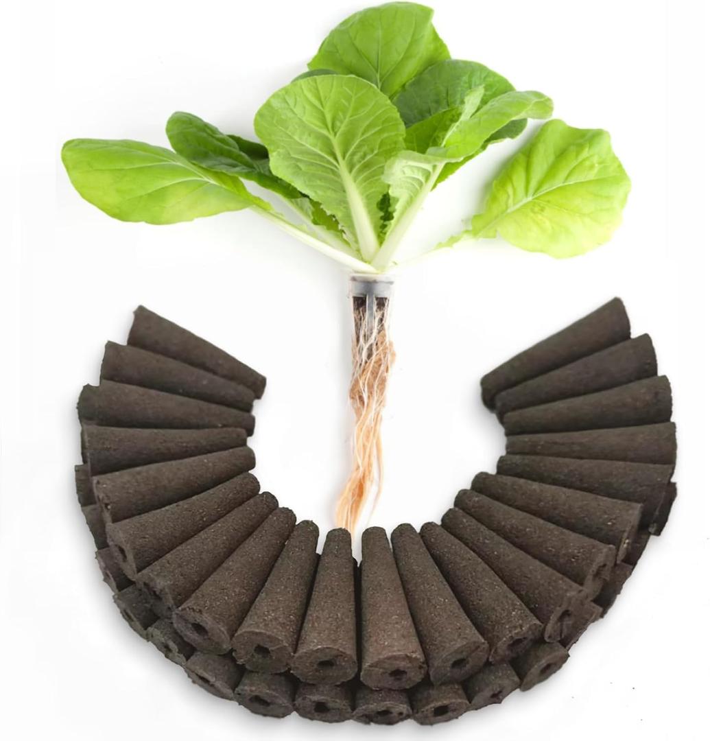 60 Pack Pods Replacement, Hydroponic Grow Sponges Rapid Rooting Seed Starter Sponges Compatible with Aerogarden,IDOO, Models & Indoor Hydroponic Systems