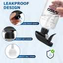 Veco 500mL (17oz) Graduated Spray Bottles, 4-Pack 360 Any-Angle Spraying for Easy Dilution, Leak-Resistant spray bottles for Cleaning, Plants, Hair & Pet Use + Foldable Funnel