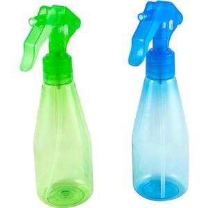 Set of 2 Colorful Mini Fine Mist Spray Bottles (6 Oz), Food Safe Plastic