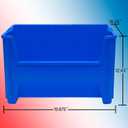 Akro-Mils 13017 Stak-N-Store Stackable Storage Bins, Heavy Duty Garage Storage Containers, Open Front Plastic Organizer for Tools, Shelves, Closet Organizer, 15" x 20" x 12-1/2", Clear, 3-Pack