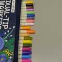 ARTISTRO 24 Precision Dual-Tip Acrylic Paint Markers Paint Pens Set with Dot & Fine Tips for Fabric, Rock, Glass, Wood, Coloring Books Classroom & Art Supplies Gift Teacher Appreciation Gift