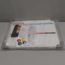 Small Weekly Calendar Dry Erase Whiteboard for Wall, 16" x 12" Magnetic Dry Erase Board, Hanging Double-Sided White Board, Portable Board for List, Kitchen, Planning, Memo, Home, Office (Red)