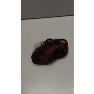 CJL HAIR Claw Clip Short Ponytail Hair Extensions DIY Bendable Metals Messy Bun Hair Piece for Wonen Wavy Curly Synthetic Fake Hairpieces Wine Red