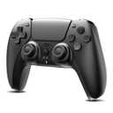 Wireless Controller for PS-5/Pro/Slim/PC, Bluetooth Gaming Controller, With Hall Effect Joystick/Dual Vibration/Motion Sensing/Touchpad/Speaker/3.5mm Audio Jack Headphone, Upgraded Six-Axis Sensor, Black