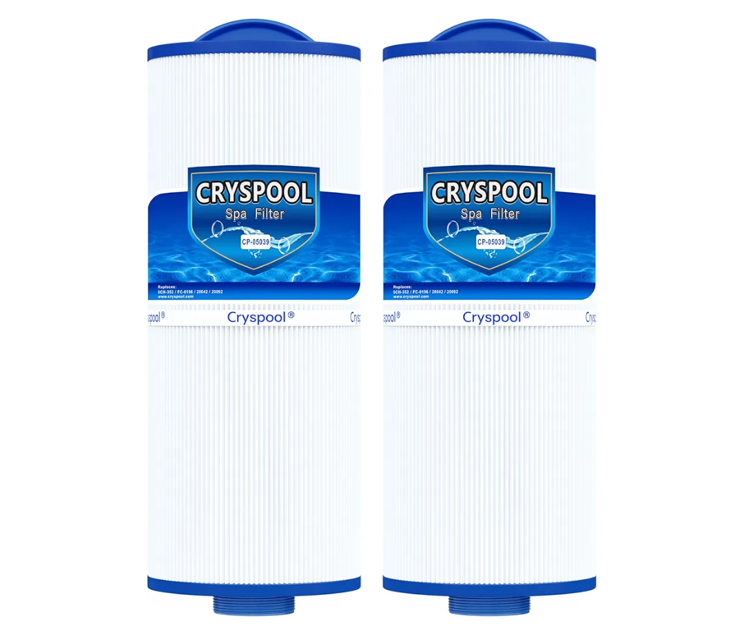 Cryspool® 05039 Filter Compatible with Marquis 35, Marquis Spa 20042, 20092, 370-0240, PPM35SC-F2M, 5CH-352, FC-0196, 35 Sq. Ft Spa Filter Cartridge, 2 Pack