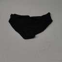 Tempt Me Women Twist Bikini Bottom Moderate High Cut Bathing Suit Bottoms Ruched Swimsuit Bottom (Large, Black)
