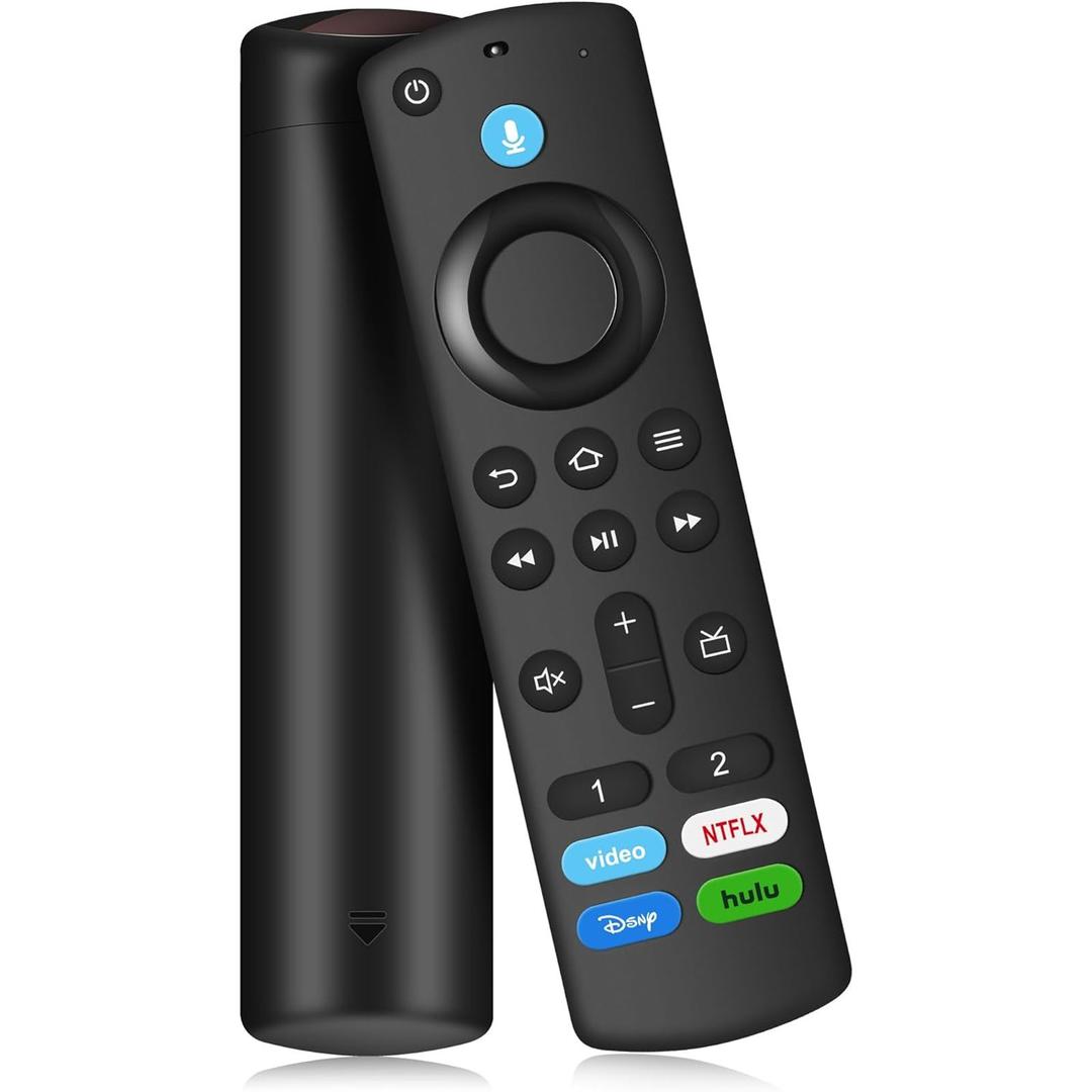Replacement Voice Remote Control Compatible with Fire Smart TV Stick(2nd Gen/3rd Gen/Lite/4K Max/Cube), TV Stick 4K(1st/2nd Gen), Smart TVs 3rd Gen, for Hisense/TCL Smart TV, N0t for Samsung-TVs