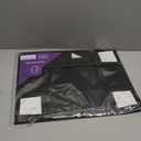 Purple Q Crafts Black Ribbed Hard Gift Box With Magnetic Closure Lid 14" x 9" x 4" Rectangle Favor Boxes With Classy Black Finish (1 Box)