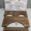 AZEN Wood Toilet Stool Squat Adult, Poop Stool for Bathroom Adults, Portable Toilet Potty Stools for Adults, 7 Inch Height