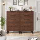 Garvee 5 Dresser for Bedroom, 50.5" Vertical Dresser Drawer with Storage