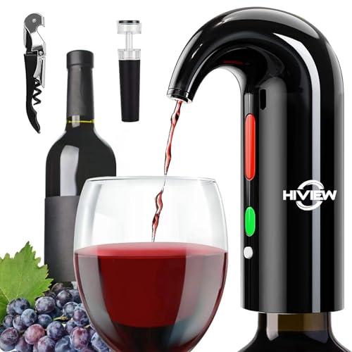 Electric Wine Aerator,Wine dispenser,Aeration and Decanter Wine Pourer,Red White Wine Accessories,Wine Gifts Father's Day Gifts-Black