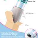 Mahjong Mat, Light Blue, 33x33 Inch, 3mm Thick, in Clear Tube, 33in×33in×0.12in