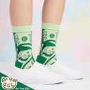 Women's Novelty Socks, Cotton Pattern Designs, US Size 6-12 | 90% cotton and 10% spandex,US szes 6-12, Colorful Cartoon Patterns for Everyday Wear, Light Exercise and Holiday Surprises