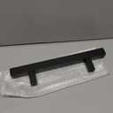 EaseLife 12" Sliding Barn Door Handles and Pulls,Double Sided Hardware Set,Heavy Duty,Square,Rustic,Matte Black Powder Coated Finish,Easy Install