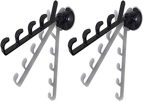 Adjustable Fishing Pole Rack & Holder - Vehicle & Boat Storage for Car, Truck, SUV & RV - Suction Cup Mounted - No Rods Included - 1 Pair