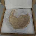 Travertine Bowl,Decorative Bowl Modern Key Bowl for Entryway Table, Pedestal Bowls for Dining Table Center,Living Room, Kitchen Decor Modern Home Decor Marble Bowls (7.8 Inch)