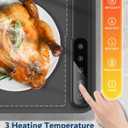 Warming Mat for Food -Electric Food Warming Tray (24"x16"), Rapid Full-Surface Heating, Portable & Rollable Versatile Food Warmer for Countertop, Perfect for Gatherings, Parties &Everyday Use(Gray)