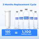 Waterdrop C33 Ice Maker Water Filter, Replacement for GE Profile Opal Nugget Ice Maker Filter, P4INKFILTR, with Ring Pull, NSF 42&372 Certified, 4 Pack