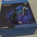 BENGOO G9000 Stereo Gaming Headset for PS4 PC Xbox One PS5 Controller, Noise Cancelling Over Ear Headphones with Mic, LED Light, 7.1 Surround Sound, Soft Memory Earmuffs for Nintendo Xbox Series X|S (Blue)