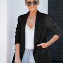 luvamia Blazer Jackets for Women Work Casual Office Long Sleeve Fashion Dressy Business Outfits (M)
