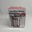 Hamilton Beach The Scoop Single Serve Coffee Maker & Fast Grounds Brewer, Brews in Minutes, 8-14oz. Cups, Stainless Steel