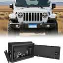 BIZOCO Car License Plate Frames  Universal Rear Front License Plate Bracket Cover Hidden Safe Lock Box with Combination Lock for SUVs, Trucks, Vans