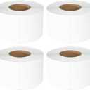 LLIKED 4000 Thermal Labels 4" x 6" Perforated Industrial Thermal Shipping Labels with 3" Core, (Commercial Grade)