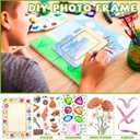 VOKOY 15 Pack Wooden Picture Frames for Crafts, 4" x 6" Photos DIY Wood Frames for Crafting,Unfinished Standing Photo Frame with Clear Protector DIY Wood Decorate for Mother's Day Birthday Party Gifts