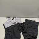 Womens Tankini Bathing Suits with Skirt Two Piece Tummy Control Swimsuits Ladies Swimwear (X-Large, Black Stripe)