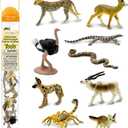 Safari Ltd. Sahara Desert Animals TOOB - 9 Mini Animal Figurines - Educational Toy Set for Boys, Girls and Kids Ages 3+