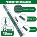 Garden Stakes 48 Inches Steel Plant Stakes Tomato Stakes 4ft Pack of 25