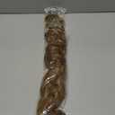 KooKaStyle Clip in Synthetic Hair Extensions Long Wavy 4PCS Thick Hairpieces Brown with Multi - Tone Highlights Fiber Double Weft Natural 24 Inch for Women