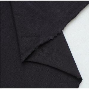 Organic Cotton Black Knit Jersey Fabirc by The Yard Light Weight Cotton t-Shirt Knit Fabric Soft Good for T-Shirt Tank or Underware Vest Baby's Cloth Dust Cover DIY Fabric(Black 1Y)