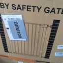 Mumeasy 36" High Extra Tall Dog Gate, 29.6"-40.5" Wide Pressure Mounted Tall Baby Gate for Dog, Auto Close Pet Gate with Door for Stairs,Doorways,House,Black