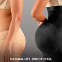 SHAPELLX Shapewear for Women Tummy Control Faja Body Shaper Butt Lifting High Waisted Shorts Thigh Slimmer Bodysuit (Black, S)