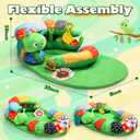Tummy Time Pillow Mat for Baby, Detachable Caterpillar Play Mat for Newborns,Play Mat with Soft Baby Toys for Babies Boy Girl