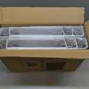 SUNEE 3 Ring Binders 1.5 Inch 10 Pack, Clear View Binders Three Ring PVC-Free (Fit 8.5x11 Inches) for School or Office Supplies, White