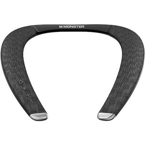 Monster Boomerang Petite Neckband Bluetooth Speakers, Neck Speaker with 15H Playtime, aptX High Fidelity 3D Stereo Sound, Low Latency, Built-in Mic, IPX5 Waterproof Wearable for Home Outdoor