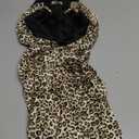 YFONG Double-Layered 100% Pure Mulberry Silk Bonnet for Long Hair, 22 Momme Hair Bonnet for Sleeping with Elastic Tie Band, Real Silk Sleep Cap for Women Long Curly, Leopard