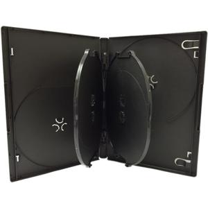 Progo Premium 14mm Standard Size 6-Disc DVD Case with Clear Sleeve - Space Saving Storage Solution for Blu-ray Discs, DVDs and CDs (5 pcs)