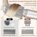 Upgraded Round Volumizing Brush for Shark Flex Style Attachment, Round Brush Compatible with Shark Flexstyle, Optimized Bristles for Smooth Styling Adds Volume Curls for All Hair Types