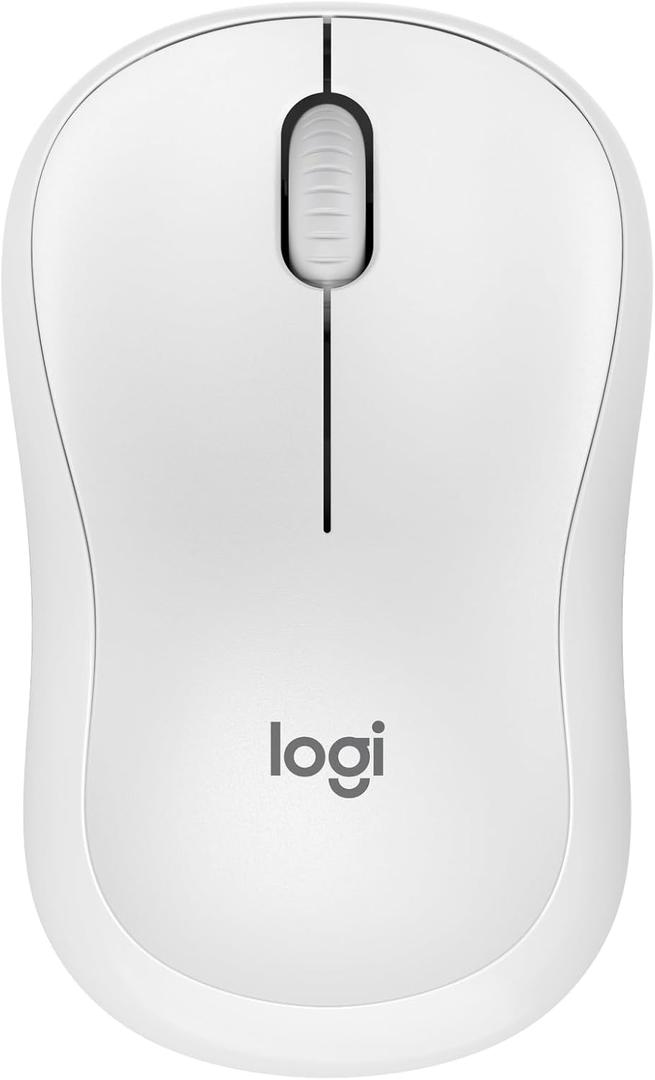 Logitech M240 Silent Bluetooth Mouse, Wireless, Compact, Portable, Smooth Tracking, 18-Month Battery, for Windows, macOS, ChromeOS, Compatible with PC, Mac, Laptop, Tablets - Off White